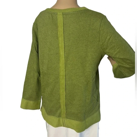 HABITAT green oversized, pullover ,NWT .sea shell,casual, PTP 19.5  and 22.5” - Picture 6 of 13